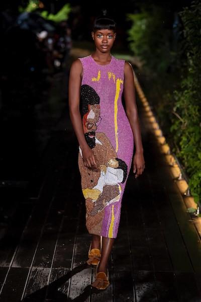 Look 32 from Pyer Moss Photo credit: Vogue