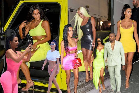 Kim Kardashian Neon Trend