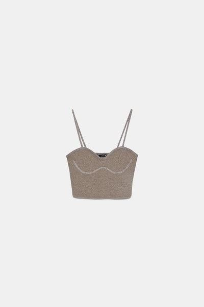 Zara Ribbed Crop Top