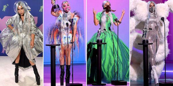 The many looks of Lady Gaga at the 2020 MTV VMAs Photo credit: Getty Images