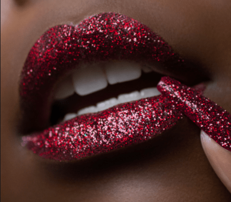 The Glitter Lip Kit in Vamp.