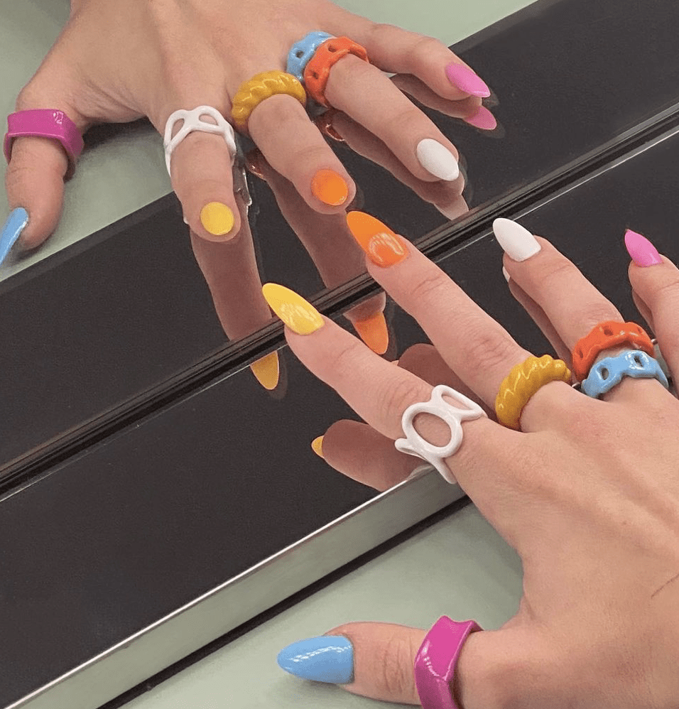 Emma Chamberlain in Mochermoi Rings